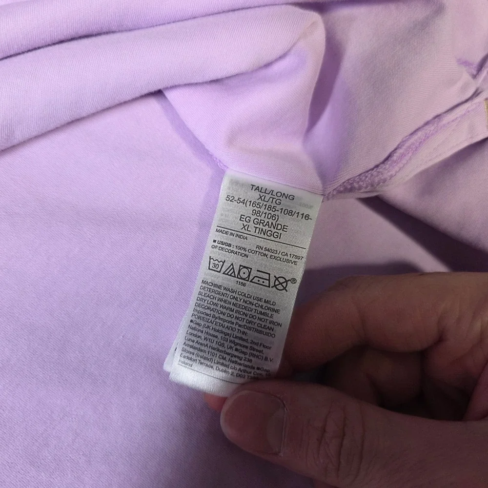 Banana Republic Mens XL Tall Polo Shirt Purple Luxury Touch‎ Performance Cotton